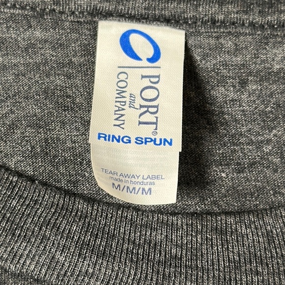 Port & Company men's Gray Long sleeve  Astronaut Helmet T-shirt, M, CHOOSE KIND - Picture 2 of 7